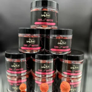Lucky Baits Cork Wafters Strawberry Squid – zbalansowane przynęty z korkiem – kulka 20 mm i dumbells
