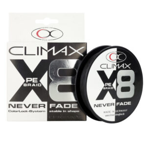 Climax X8 Neverfade – 8-splotowa plecionka – czarna