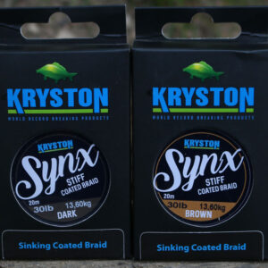 Kryston Synx – powlekana plecionka przyponowa – ciemny muł – 20 m