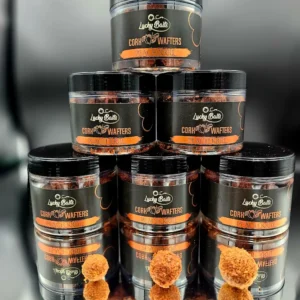 Lucky Baits Cork Wafters Peach Krill – zbalansowane przynęty z korkiem – kulka 20 mm i dumbells