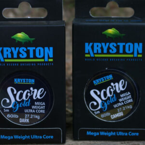 Kryston Score Gold – ciężki leadcore karpiowy – błotnisty brąz – 60 lb / 5 m